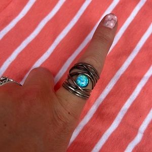 Sterling silver, and beautiful gem